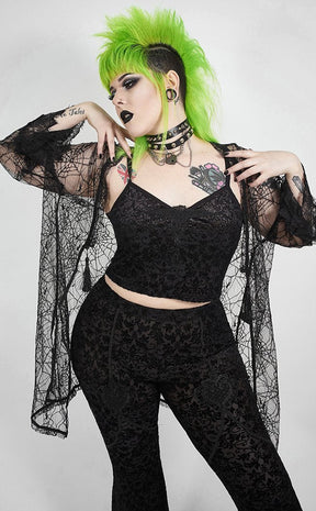 Gilded Gardenia Cropped Cami | Plus Size-Punk Rave-Tragic Beautiful