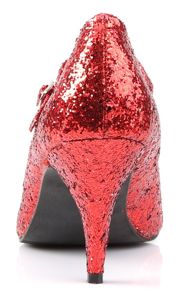 GLINDA-50G Red Glitter Heels-Funtasma-Tragic Beautiful