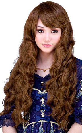 Goldie Long Chestnut Wavy Wig-Rockstar Wigs-Tragic Beautiful