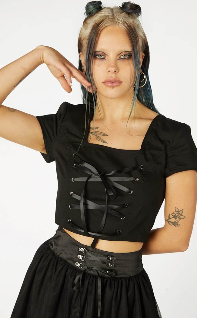 Gothic Corset Blouse-Black Friday-Tragic Beautiful