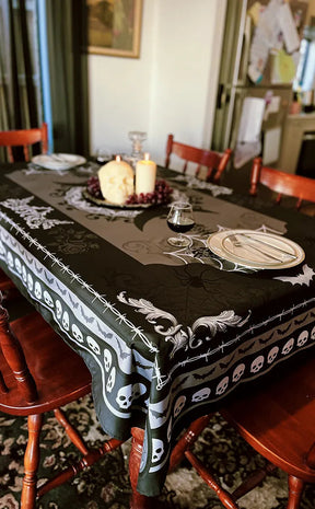 Gothic Persian Table Cloth | Monochromatic