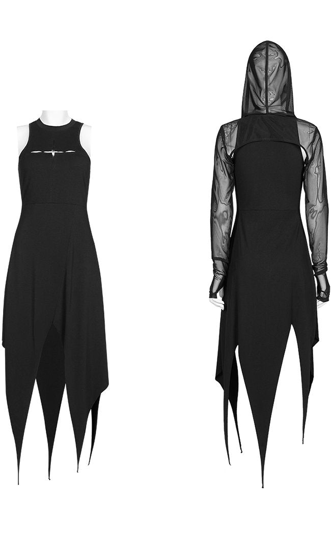 Grave Encounters Hooded Dress-Punk Rave-Tragic Beautiful