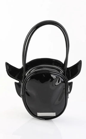 HB-112 Patent Devil Head Handbag