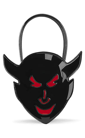 HB-112 Patent Devil Head Handbag