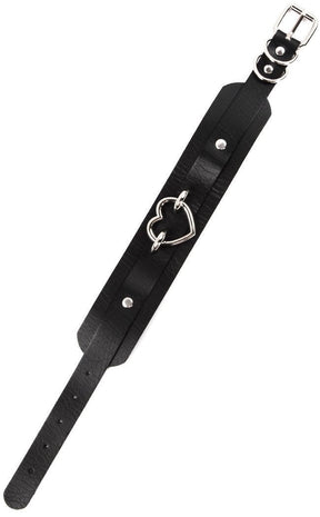 Heart Slave Choker - Black-Cold Black Heart-Tragic Beautiful