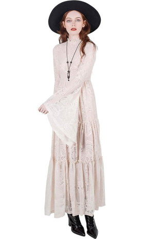 Hecate Lace Maxi Dress | Ivory-Killstar-Tragic Beautiful