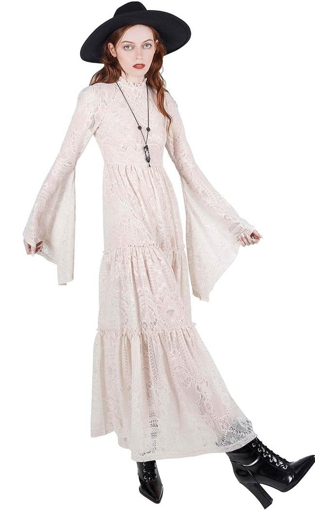 Hecate Lace Maxi Dress | Ivory-Killstar-Tragic Beautiful