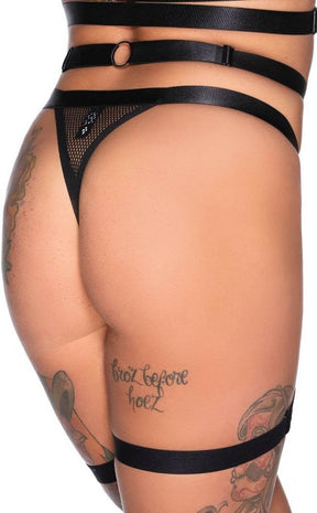 Hell Kitty Fishnet Panty | Black-Killstar-Tragic Beautiful