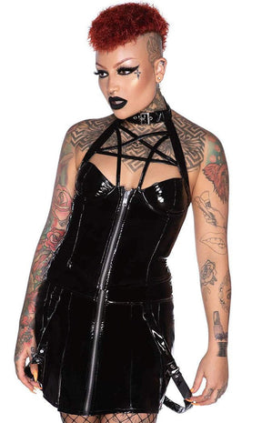 Hellbent Gloss Halter Top-Killstar-Tragic Beautiful