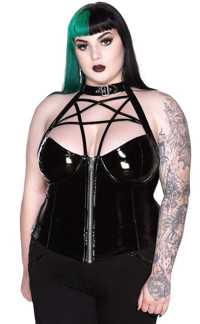 Hellbent Gloss Halter Top-Killstar-Tragic Beautiful