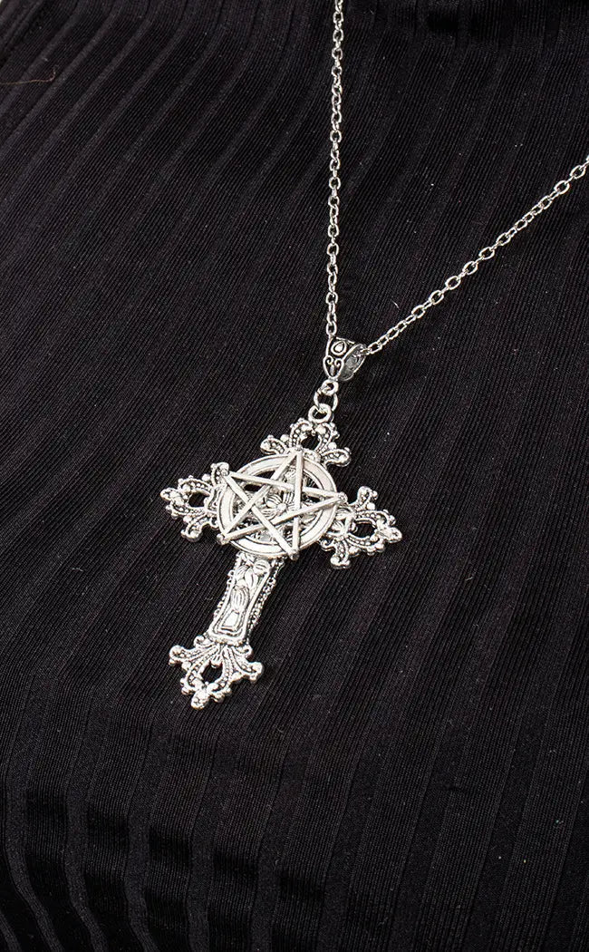 Hellfire Reign Necklace | Silver-Gothic Jewellery-Tragic Beautiful