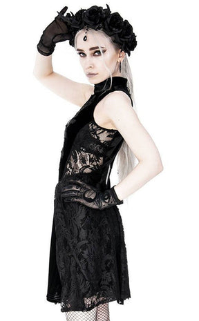 High Neck Crescent Lace Dress-Restyle-Tragic Beautiful