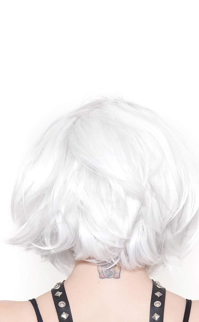 Hologram 12 inch White Bobbed Wig-Rockstar Wigs-Tragic Beautiful