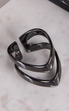 Hunt Black Silver Ring-Rogue & Wolf-Tragic Beautiful