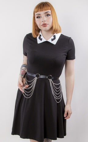 Illium Metallum Chain Belt-Cold Black Heart-Tragic Beautiful