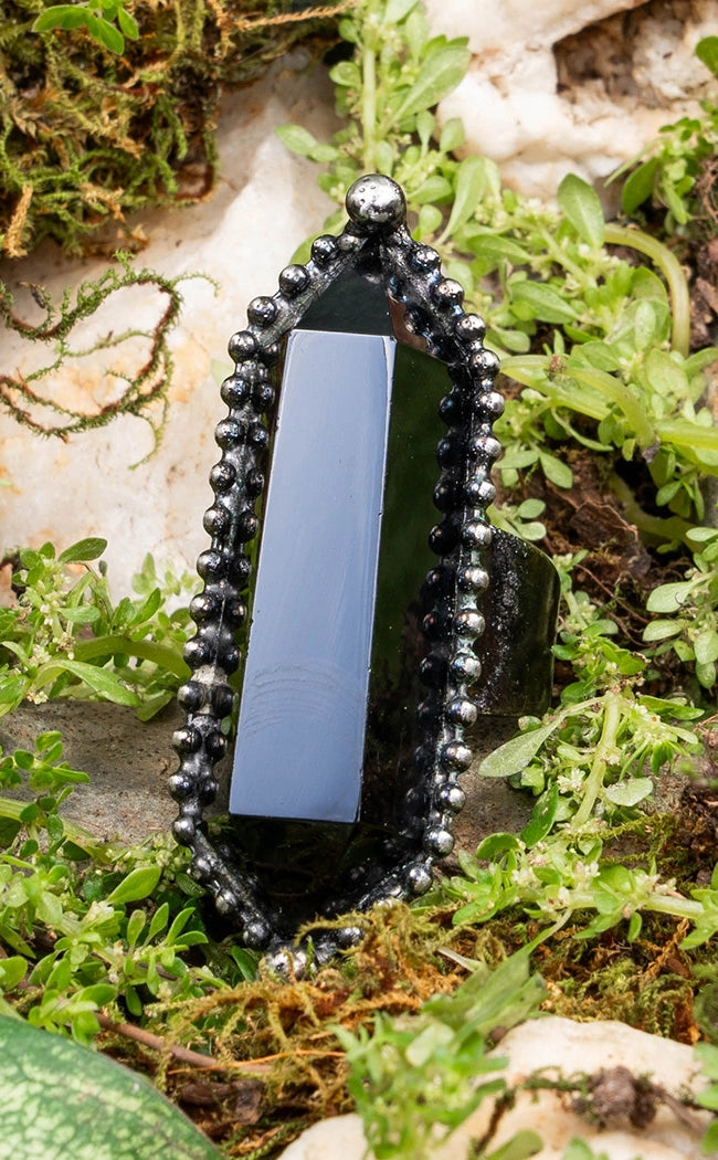 Into Darkness Obsidian Ring