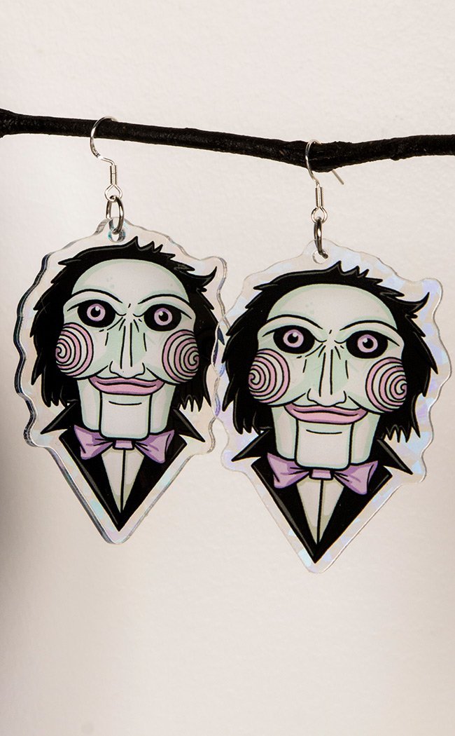 Jigsaw Earrings-Drop Dead Gorgeous-Tragic Beautiful