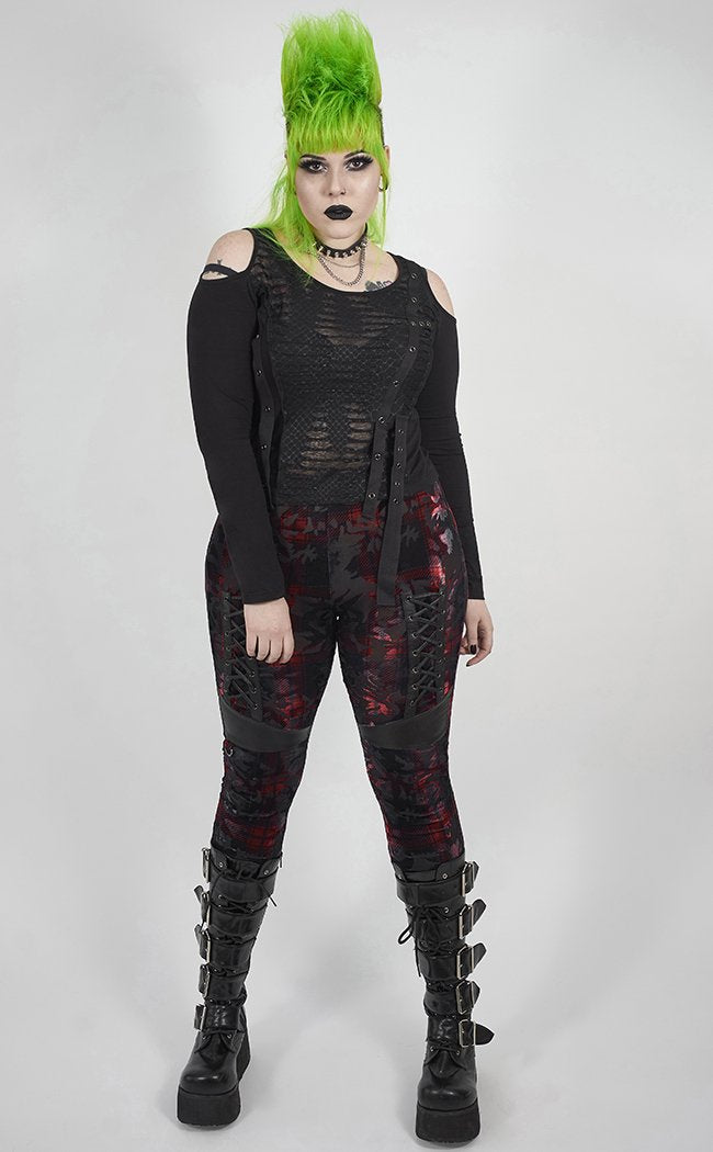 Kenning Velvet Leggings | Plus Size-Punk Rave-Tragic Beautiful