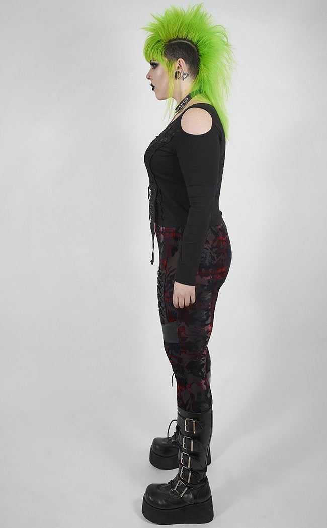 Kenning Velvet Leggings | Plus Size-Punk Rave-Tragic Beautiful