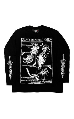 Kill Your Enemies Potion Long Sleeve Tee-Rogue & Wolf-Tragic Beautiful