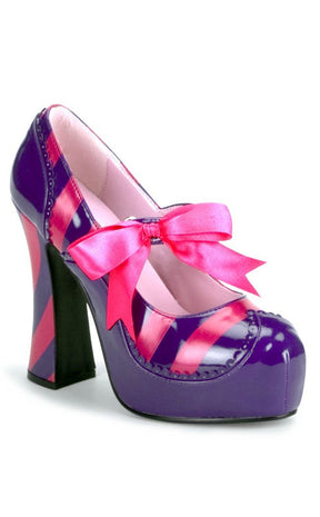 KITTY-32 Purple Pink Patent Heels-Funtasma-Tragic Beautiful