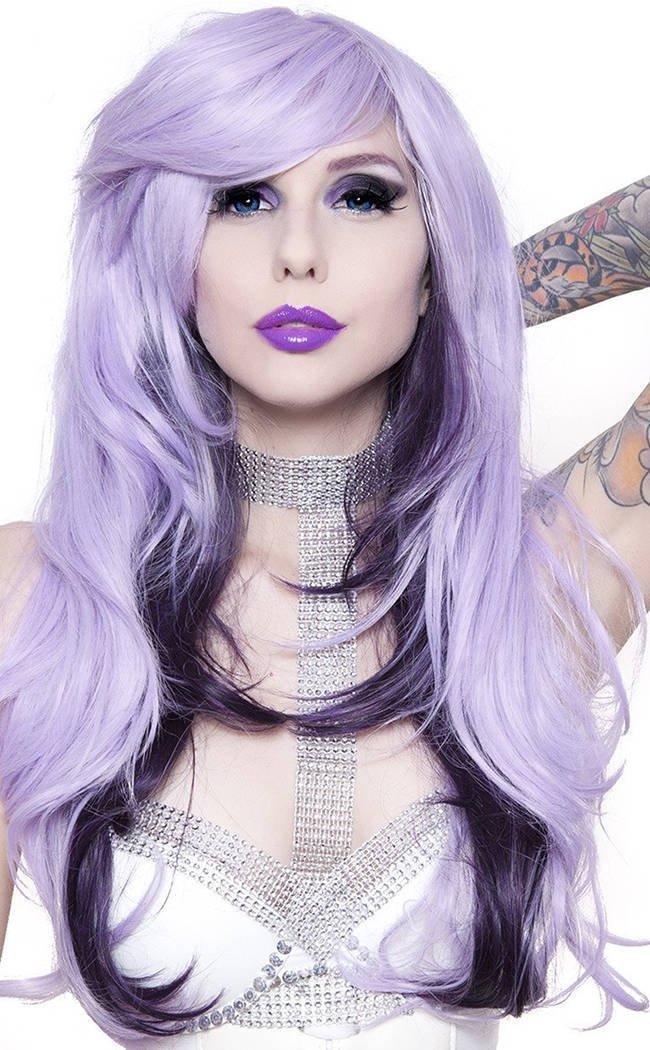 Lavender & Plum Downtown Girl Wig-Rockstar Wigs-Tragic Beautiful