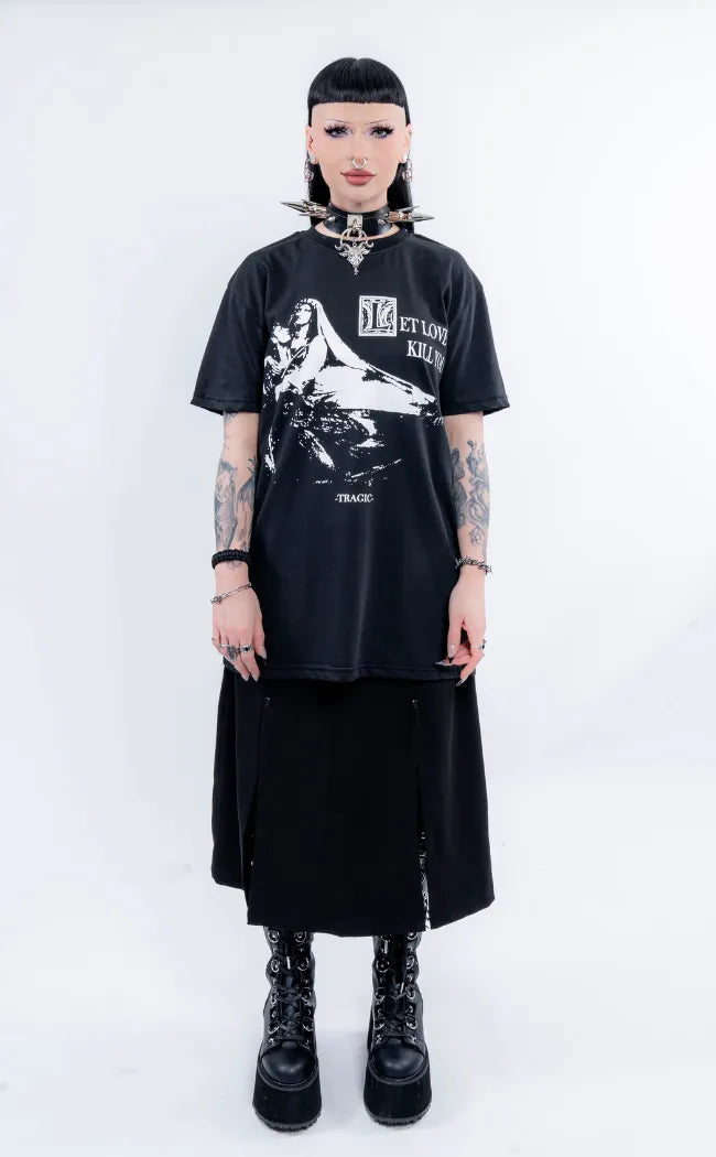 Let Love Kill You Oversized Tee