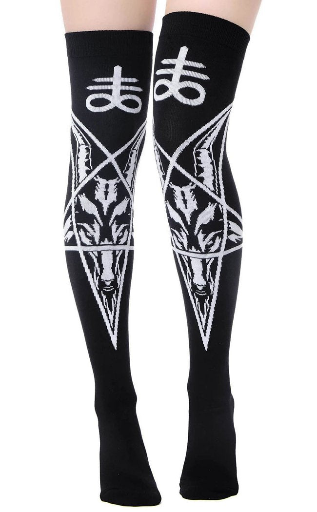 Leviathan Long Socks-Killstar-Tragic Beautiful