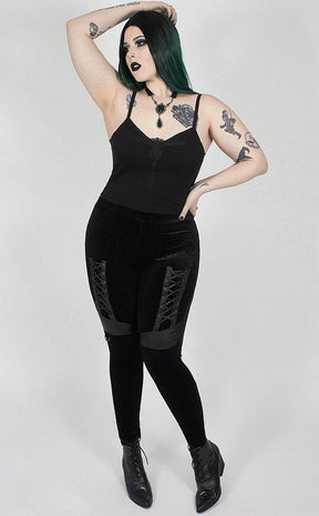 Lock and Key Cropped Cami | Plus Size-Punk Rave-Tragic Beautiful