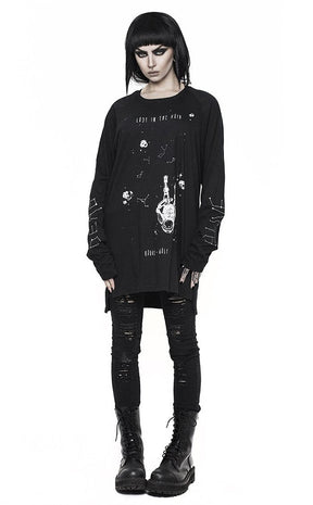 Lost In The Void Long Sleeve Tee-Rogue & Wolf-Tragic Beautiful