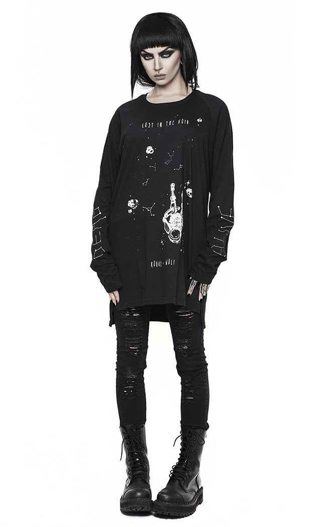 Lost In The Void Long Sleeve Tee-Rogue & Wolf-Tragic Beautiful