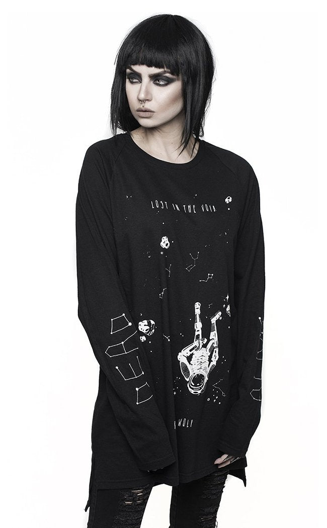 Lost In The Void Long Sleeve Tee-Rogue & Wolf-Tragic Beautiful