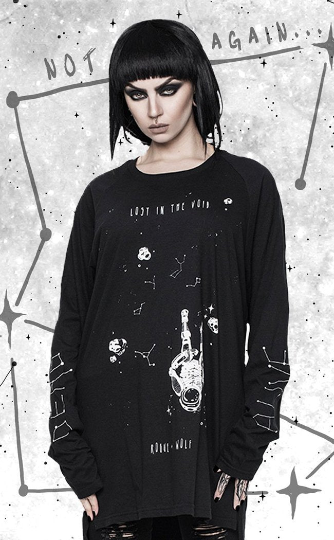 Lost In The Void Long Sleeve Tee-Rogue & Wolf-Tragic Beautiful