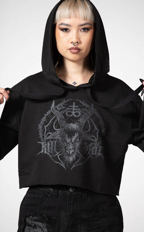 Lost It Cropped Hoodie-Killstar-Tragic Beautiful