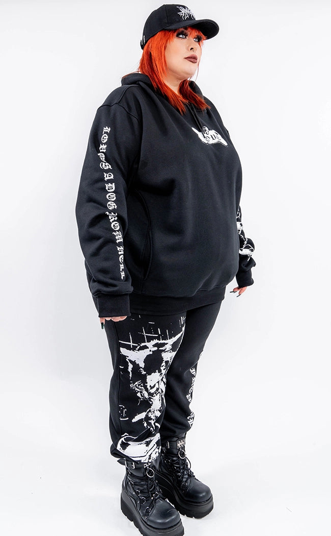 Love Is A Dog Sweatpants | Plus Size-Tragic Beautiful-Tragic Beautiful