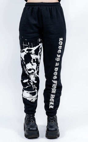 Love Is A Dog Sweatpants | Plus Size-Tragic Beautiful-Tragic Beautiful