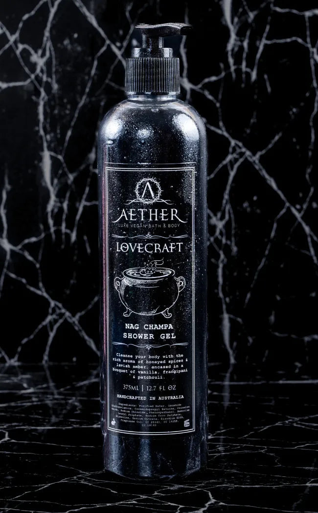 Lovecraft Nag Champa Black Shower Gel