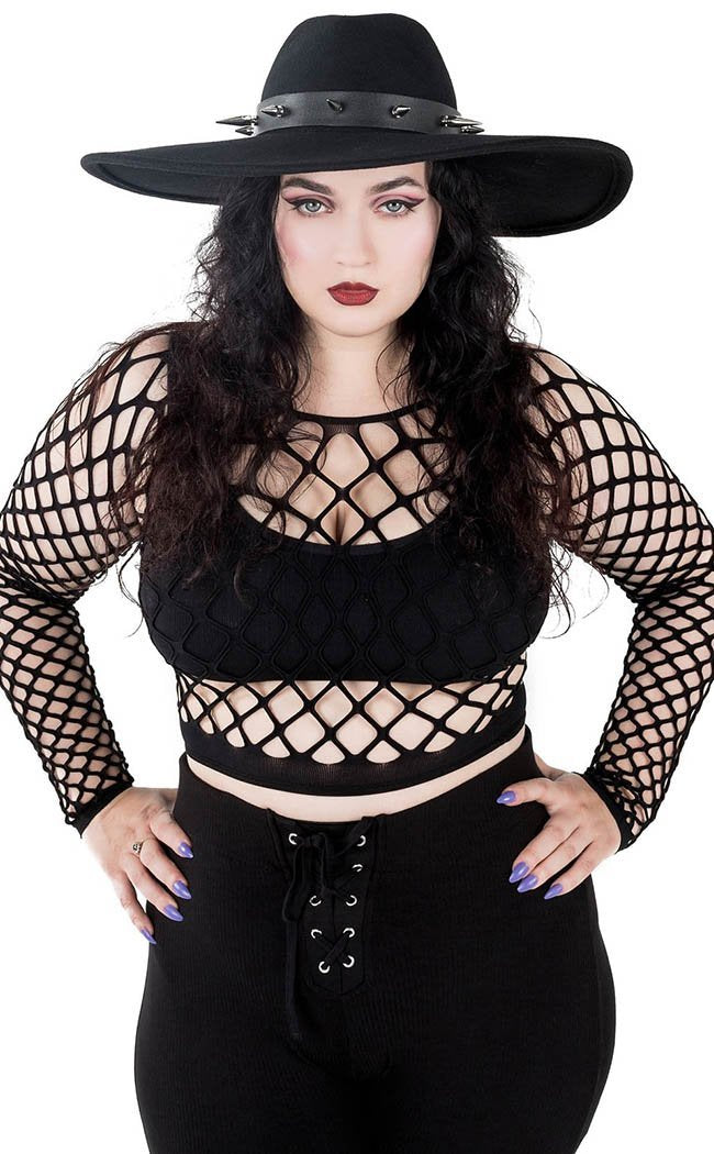 Lunatrix Fishnet Top-Killstar-Tragic Beautiful