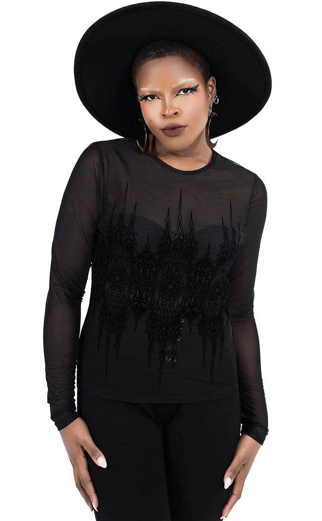 Madeline Mesh Top-Killstar-Tragic Beautiful