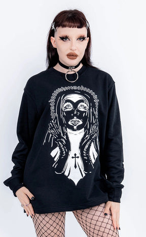 Madonna Long Sleeve Sweatshirt-Tragic Beautiful-Tragic Beautiful