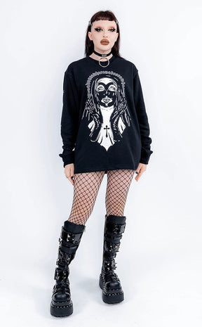 Madonna Long Sleeve Sweatshirt-Tragic Beautiful-Tragic Beautiful