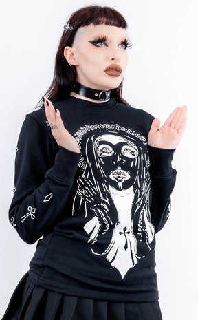 Madonna Long Sleeve Sweatshirt-Tragic Beautiful-Tragic Beautiful