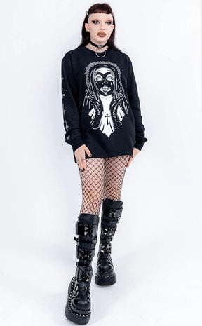 Madonna Long Sleeve Sweatshirt-Tragic Beautiful-Tragic Beautiful