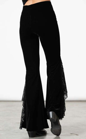 Mahina Velvet Bell Bottoms-Killstar-Tragic Beautiful