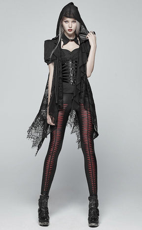 Marauder's Veil Lace Vest-Punk Rave-Tragic Beautiful