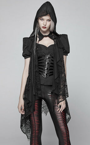 Marauder's Veil Lace Vest-Punk Rave-Tragic Beautiful