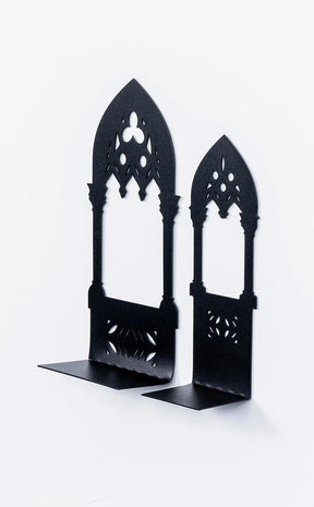 Metal Cathedral Triple Shelf Candle Holder