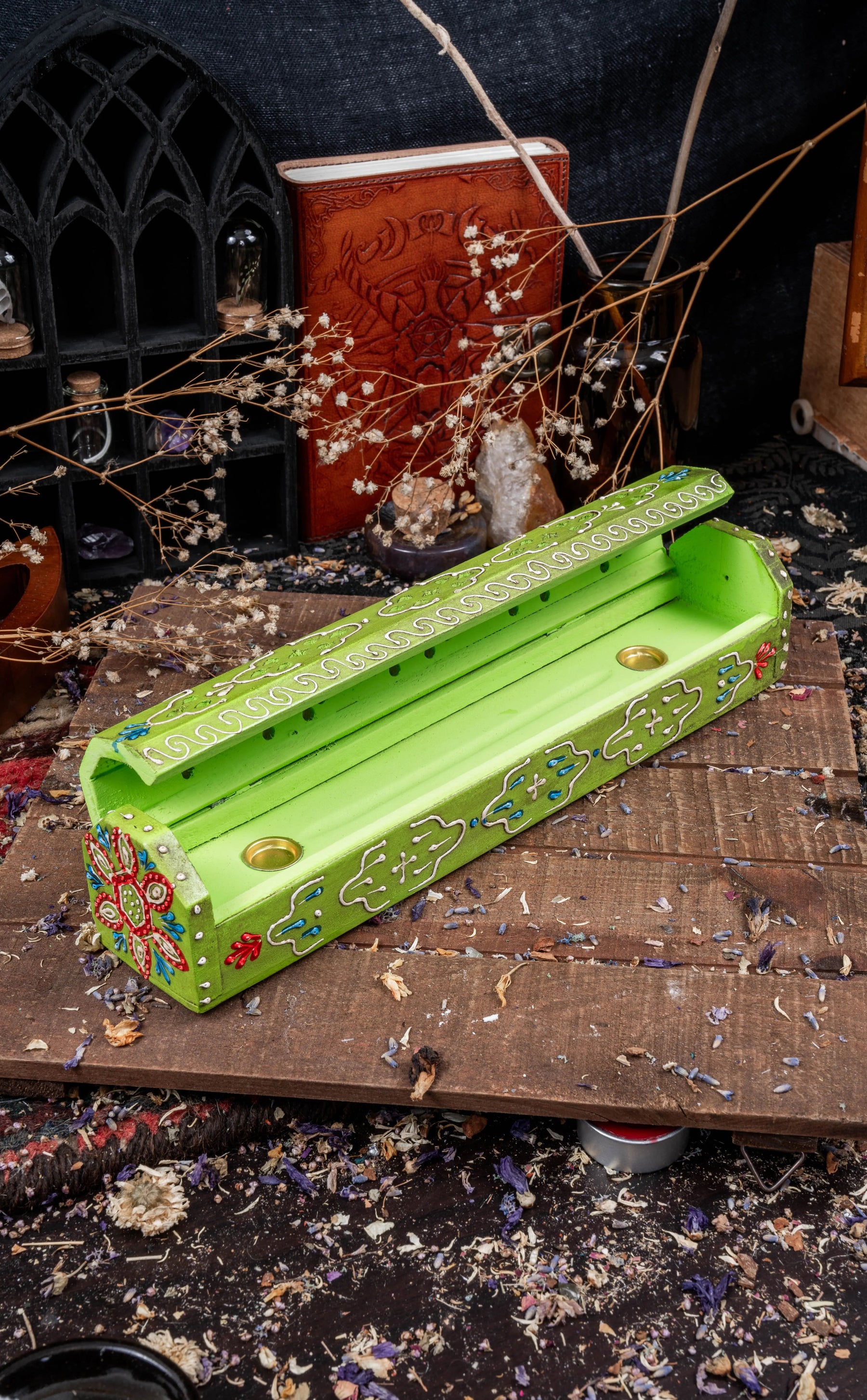 Midsummer | Hand Painted Wooden Incense Box