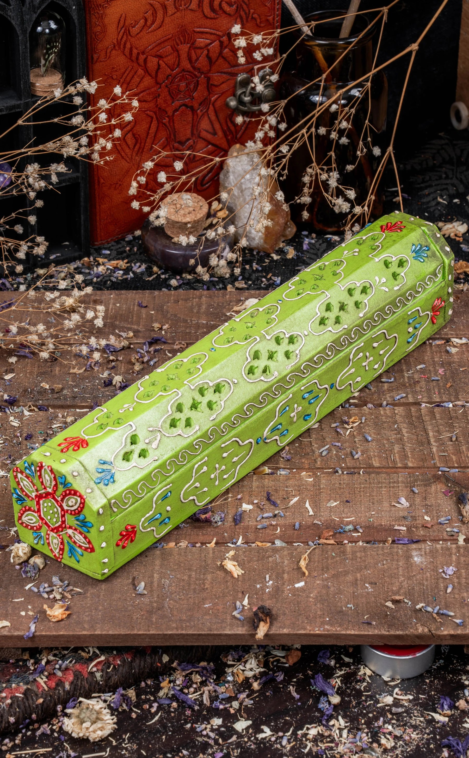 Midsummer | Hand Painted Wooden Incense Box