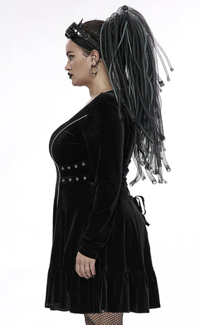 Mircea Velvet Dress | Plus Size-Punk Rave-Tragic Beautiful